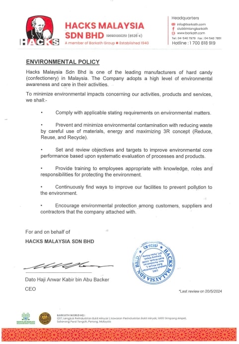 Environmental Policy